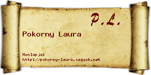 Pokorny Laura névjegykártya